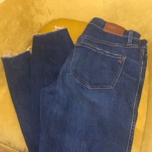 Madewell High rise button front skinny jeans